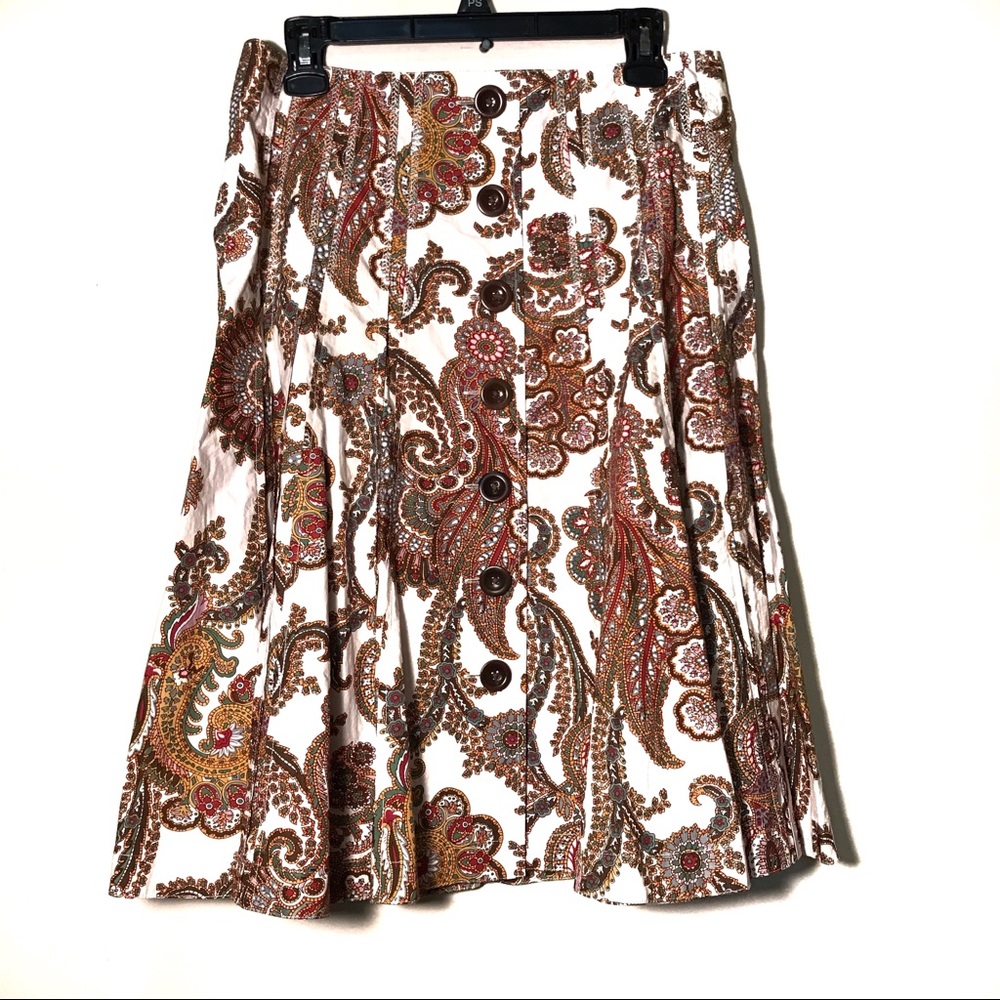 Cabi skirt size 8 Multi color 100% cotton